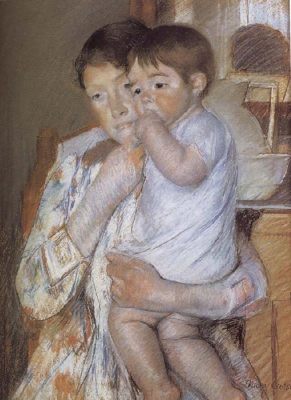 Mary Cassatt Child  in mother-s arm Spain oil painting art